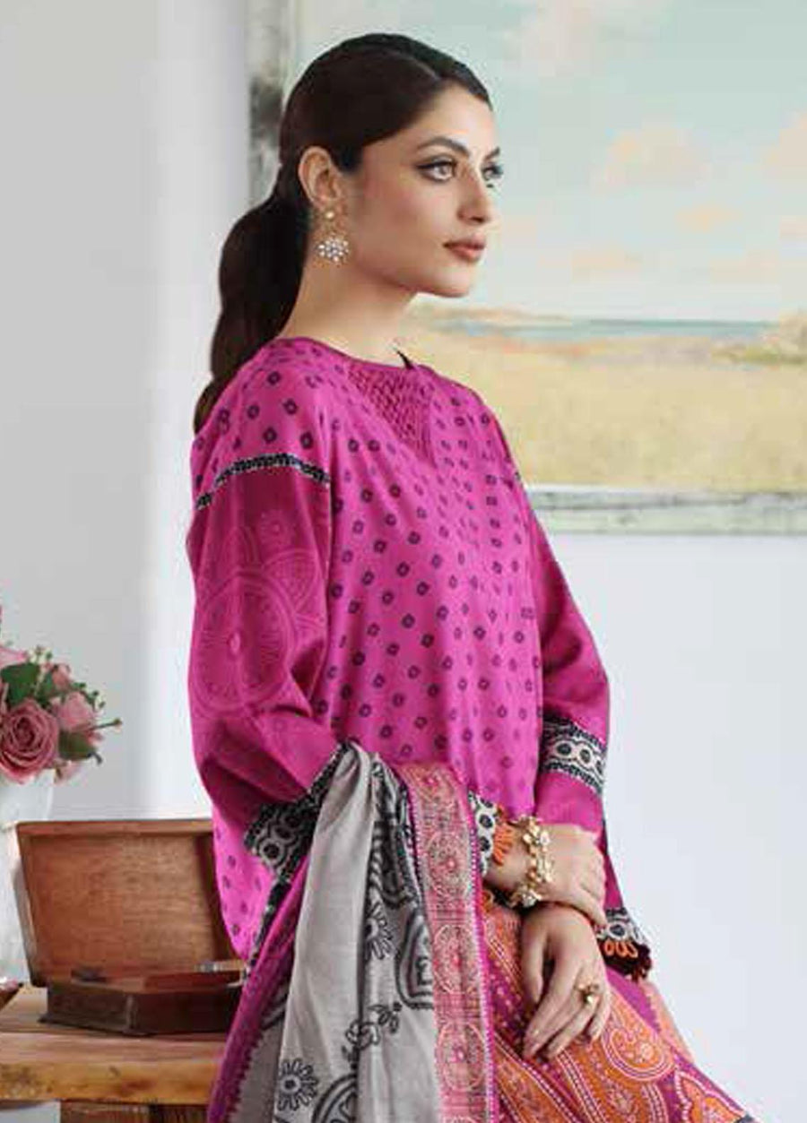 Charizma C-Print Vol-02 Unstitched Printed Linen 3Pc Suit CPW3-18