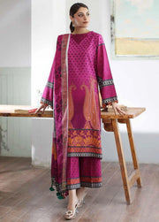 Charizma C-Print Vol-02 Unstitched Printed Linen 3Pc Suit CPW3-18