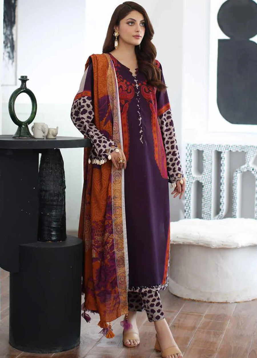 Charizma C-Print Vol-02 Unstitched Printed Linen 3Pc Suit CPW3-19