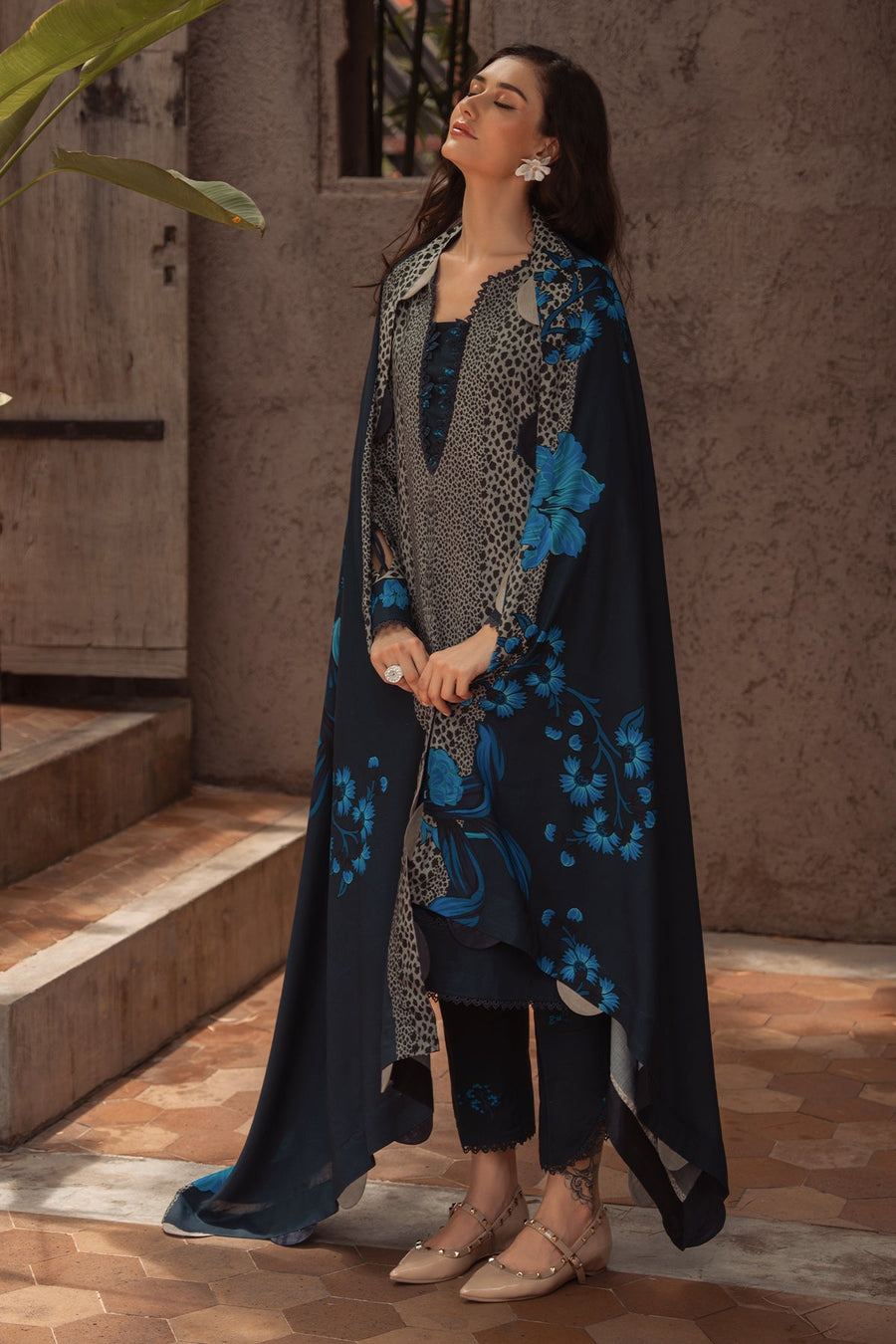 Charizma C-Print Vol-01 Printed Linen Unstitched 3Pc Suit CPW5-02