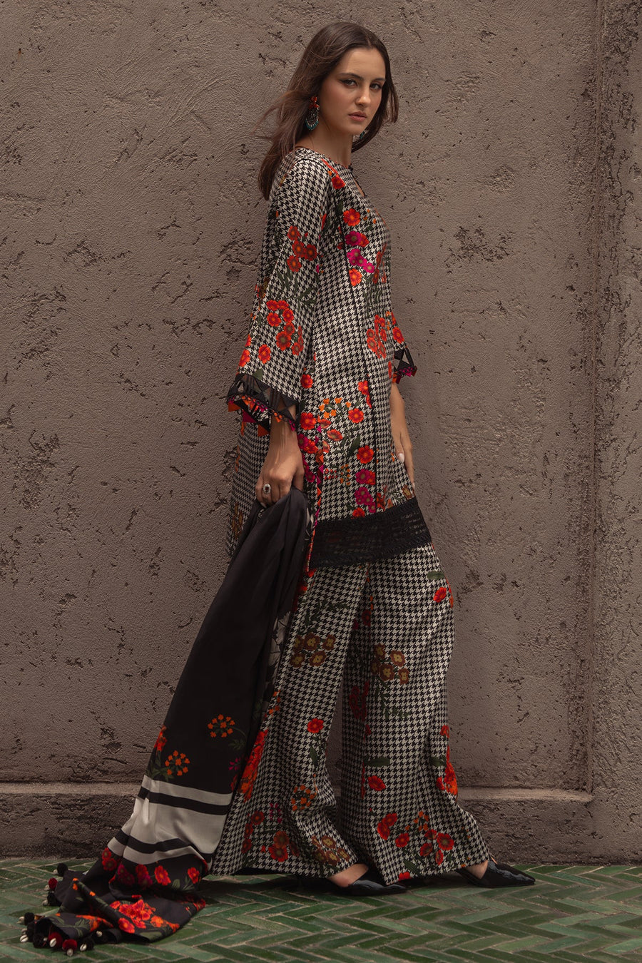 Charizma C-Print Vol-01 Printed Linen Unstitched 3Pc Suit CPW5-04