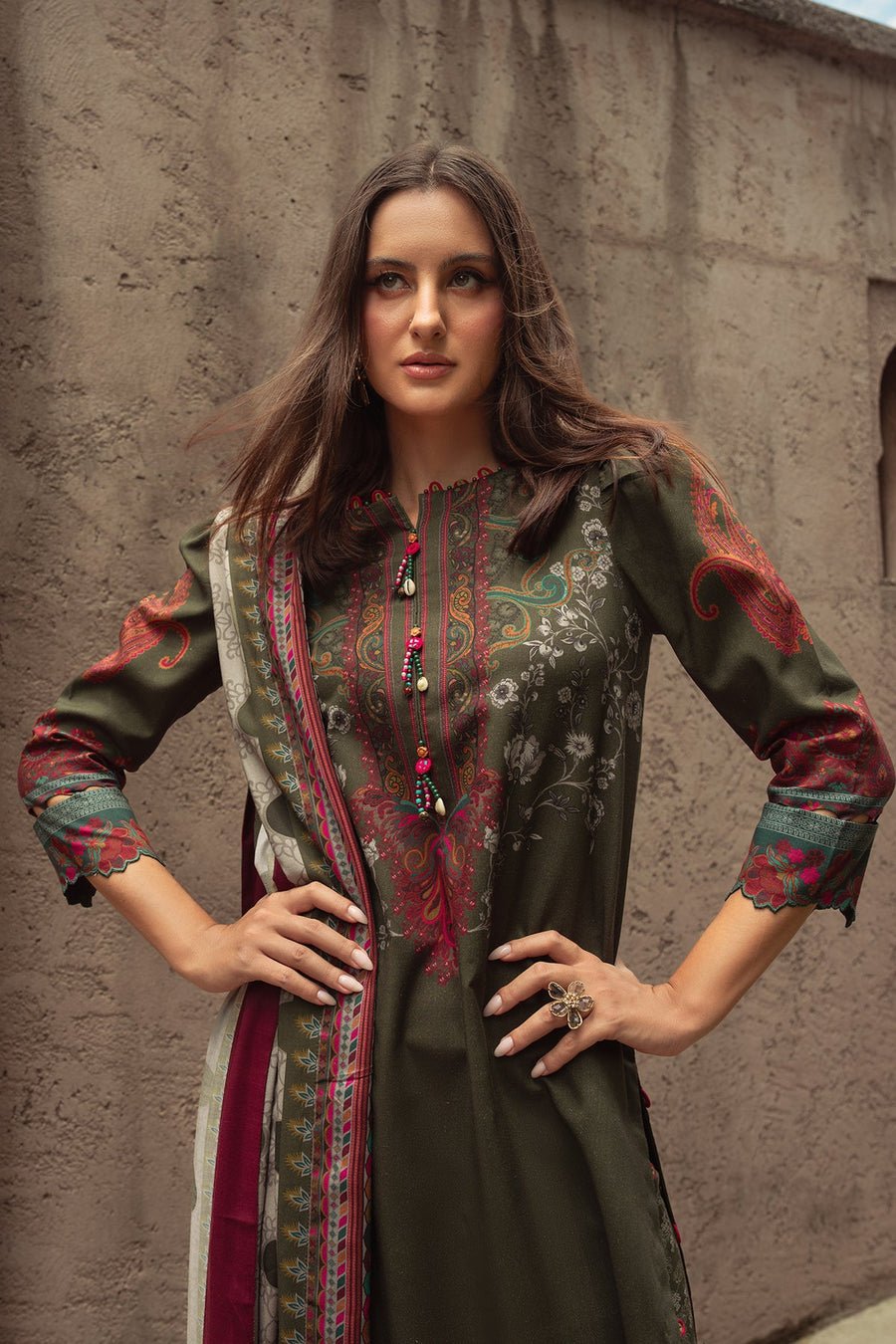 Charizma C-Print Vol-01 Printed Linen Unstitched 3Pc Suit CPW5-05