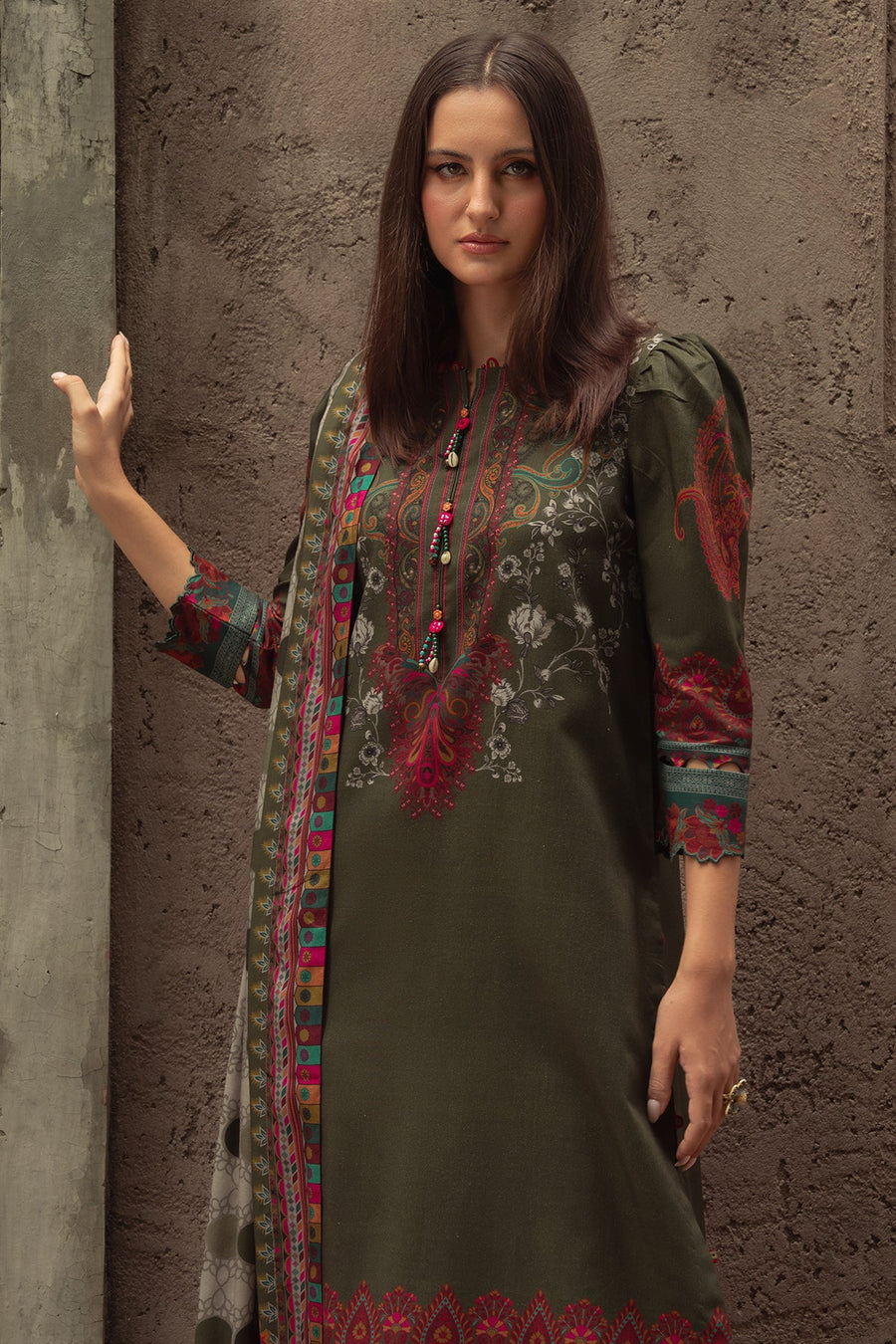 Charizma C-Print Vol-01 Printed Linen Unstitched 3Pc Suit CPW5-05
