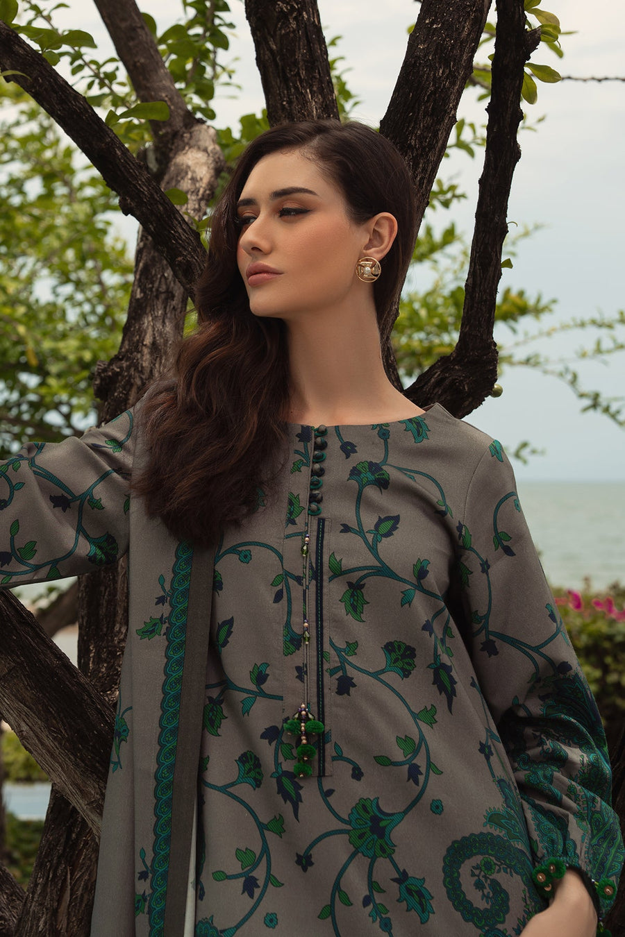Charizma C-Print Vol-01 Printed Linen Unstitched 3Pc Suit CPW5-07