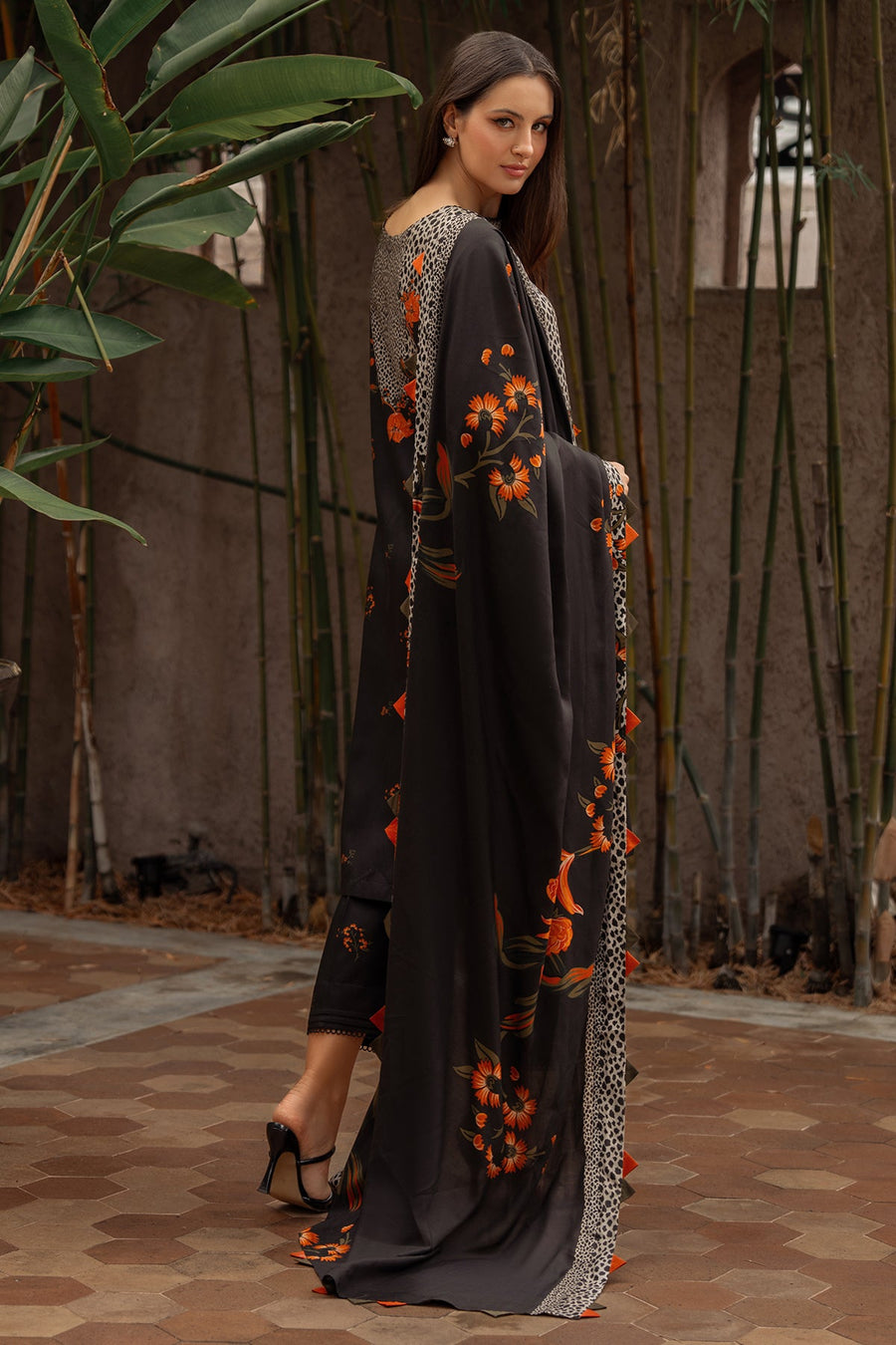 Charizma C-Print Vol-01 Printed Linen Unstitched 3Pc Suit CPW5-08