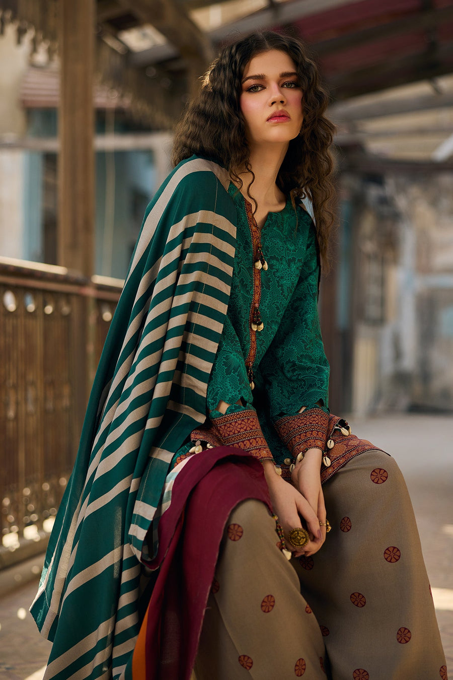 Charizma C-Print Vol-03 Printed Linen Unstitched 3Pc Suit CPW5-20