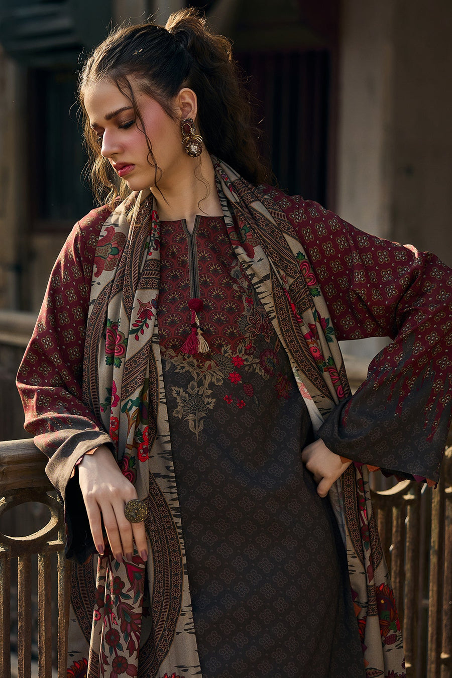 Charizma C-Print Vol-03 Printed Linen Unstitched 3Pc Suit CPW5-21