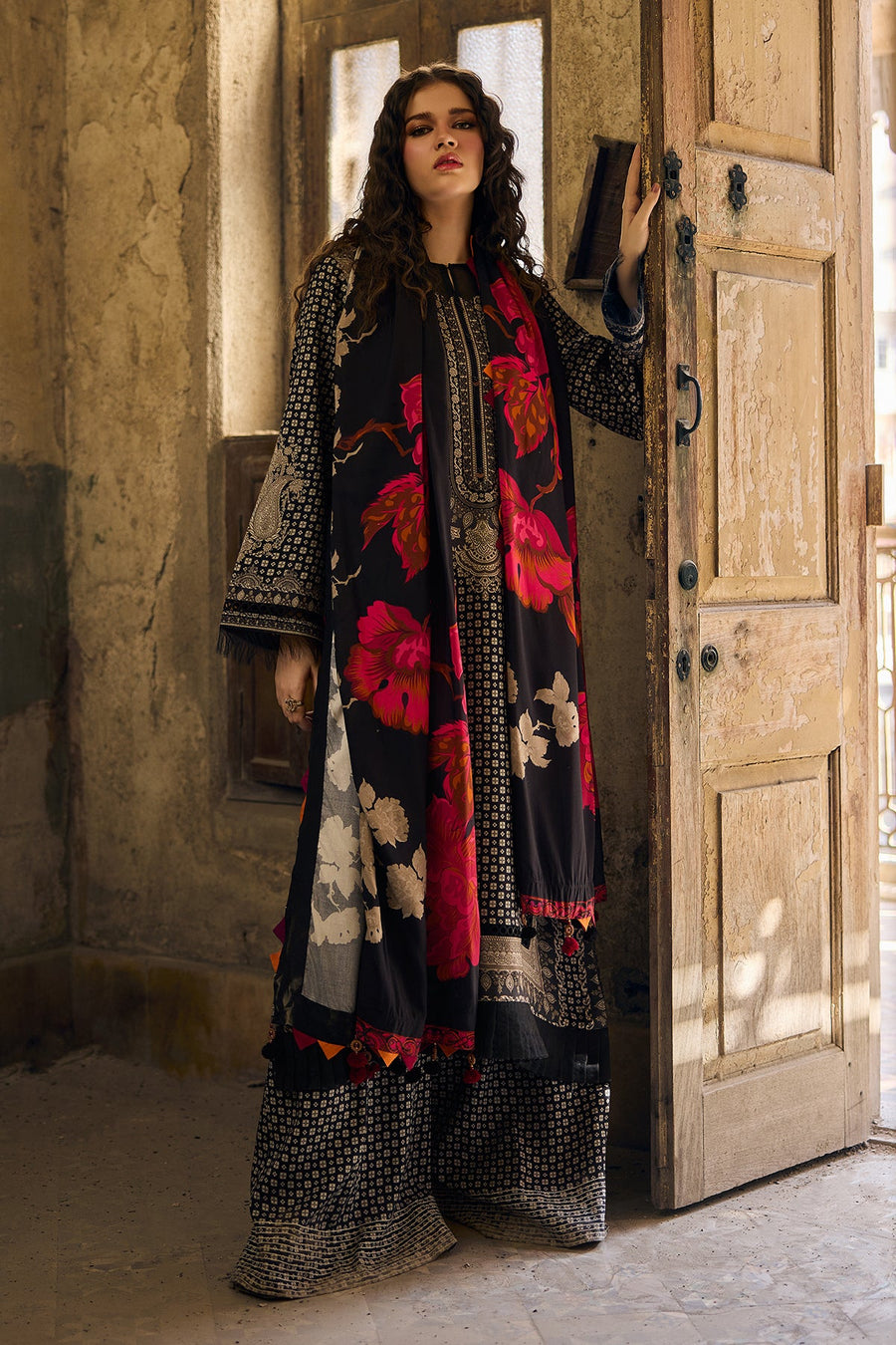 Charizma C-Print Vol-03 Printed Linen Unstitched 3Pc Suit CPW5-22