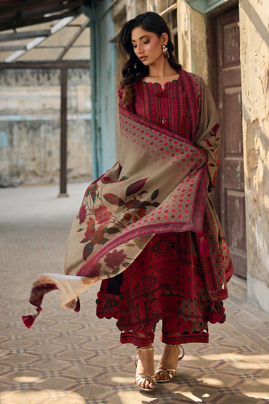Charizma C-Print Vol-03 Printed Linen Unstitched 3Pc Suit CPW5-23