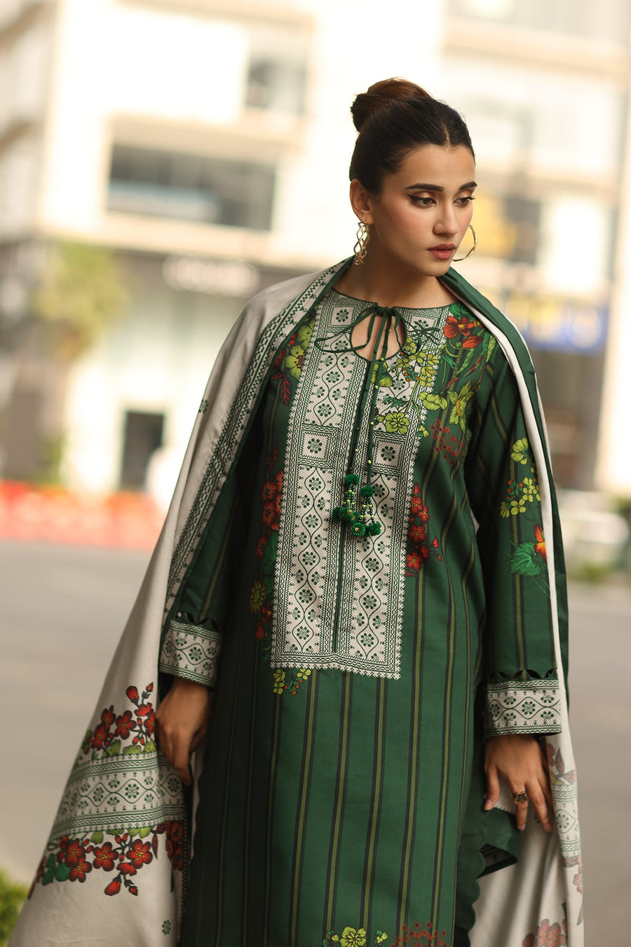 Charizma C-Print Vol-03 Printed Linen Unstitched 3Pc Suit CPW5-26