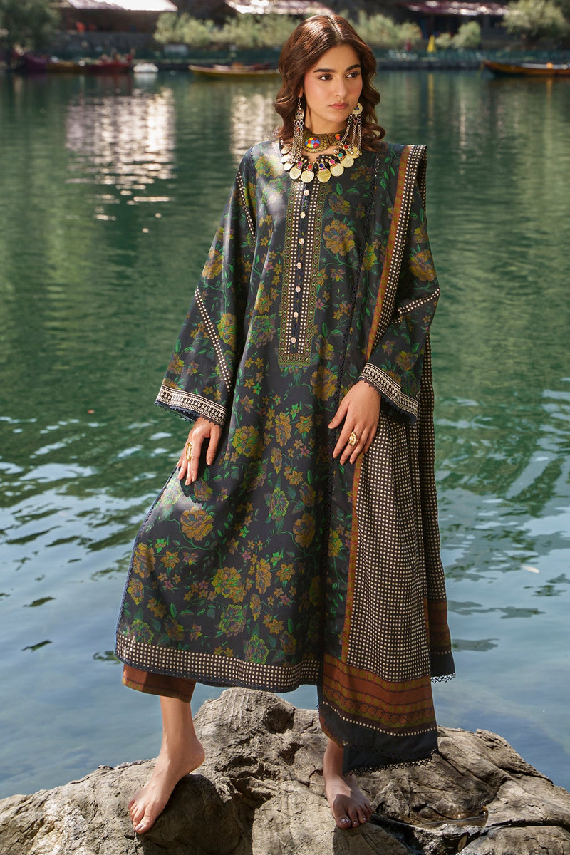 Charizma C-Print Printed Linen Unstitched 3Pc Suit CPW6-02