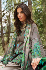 Charizma C-Print Printed Linen Unstitched 3Pc Suit CPW6-05