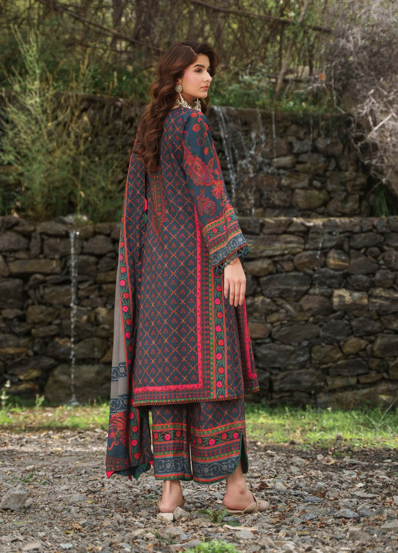 Charizma C-Print Printed Linen Unstitched 3Pc Suit CPW6-06