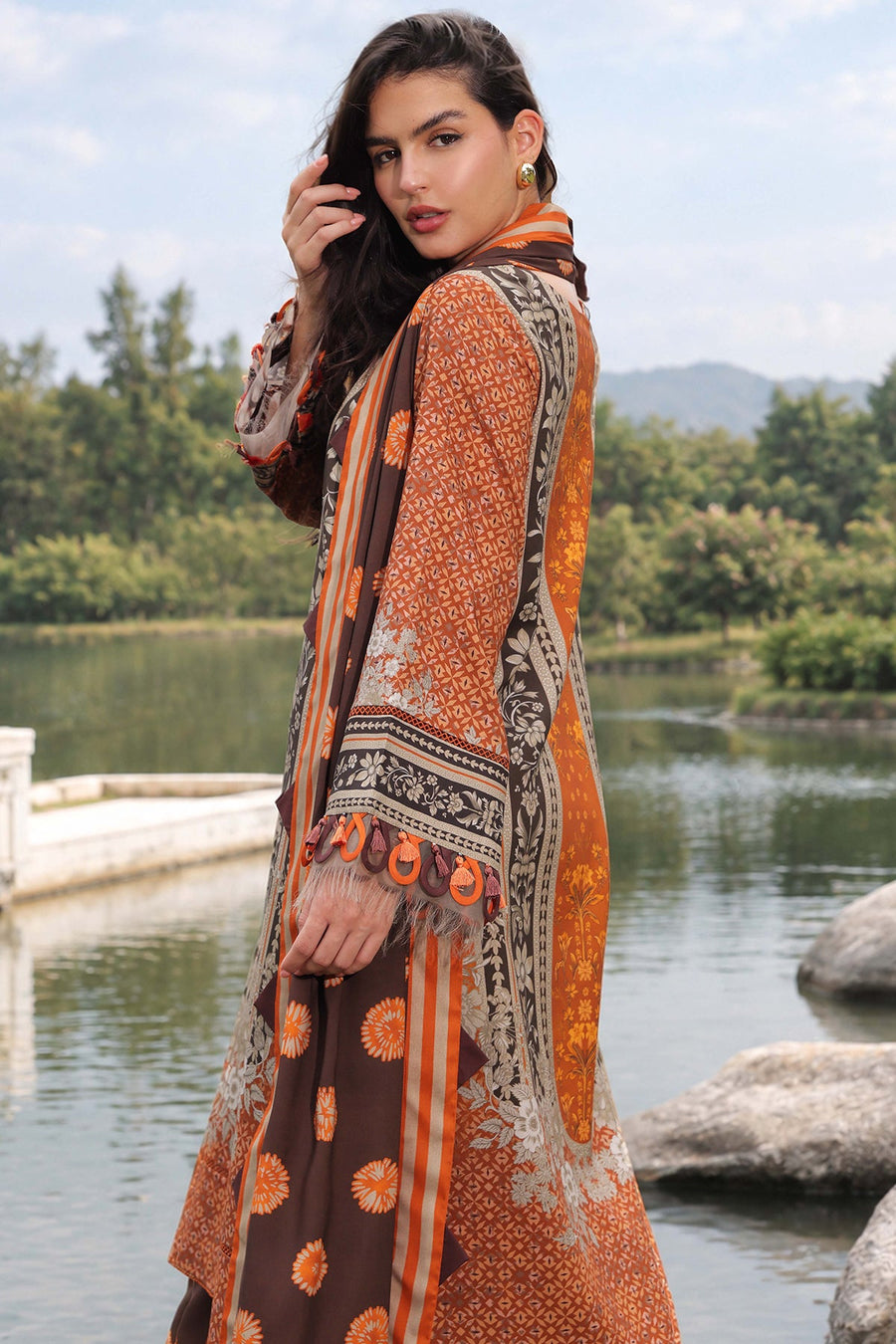 Charizma C-Print Vol-02 Printed Linen Unstitched 3Pc Suit CPW6-11