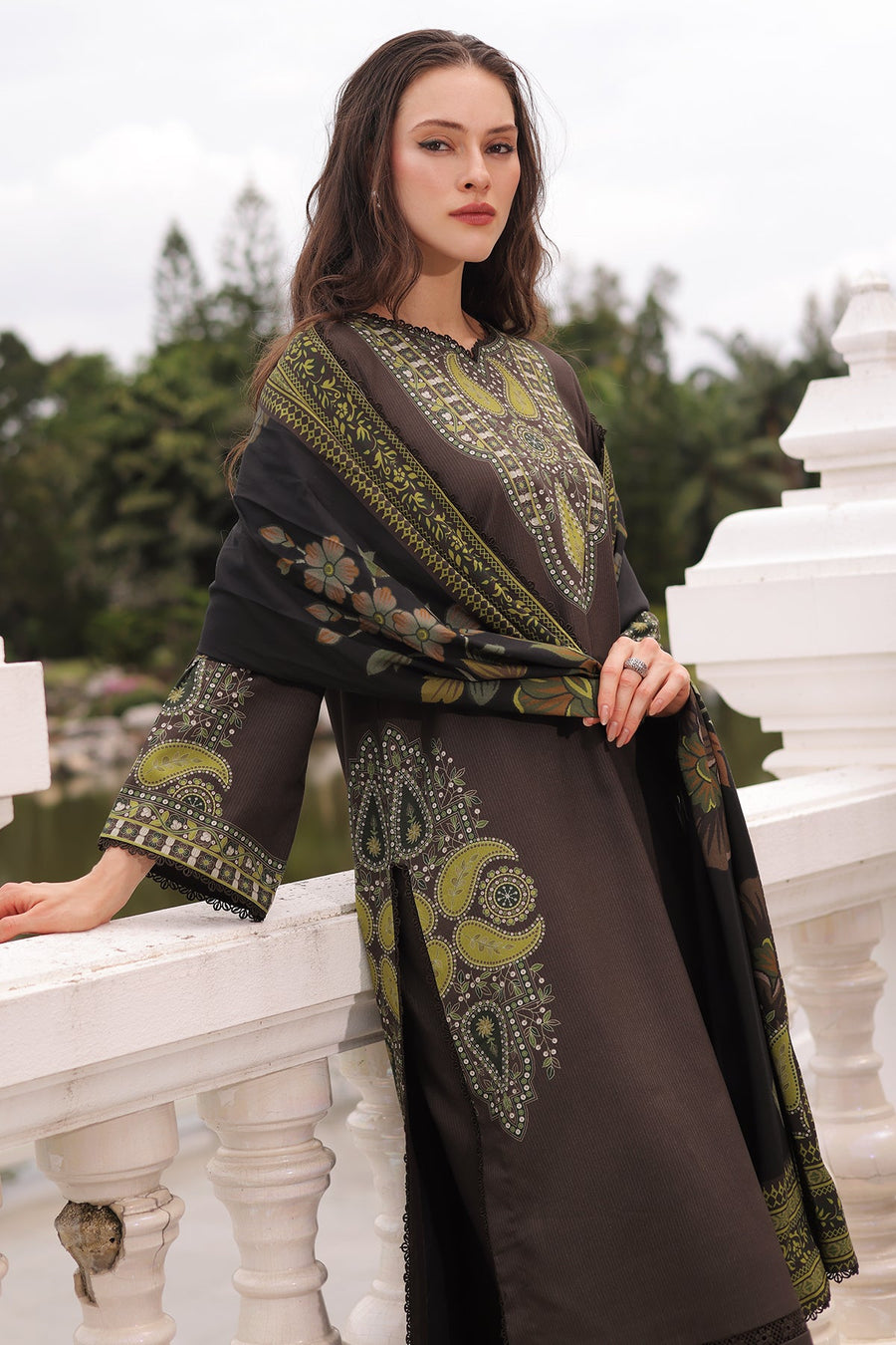 Charizma C-Print Vol-02 Printed Linen Unstitched 3Pc Suit CPW6-14