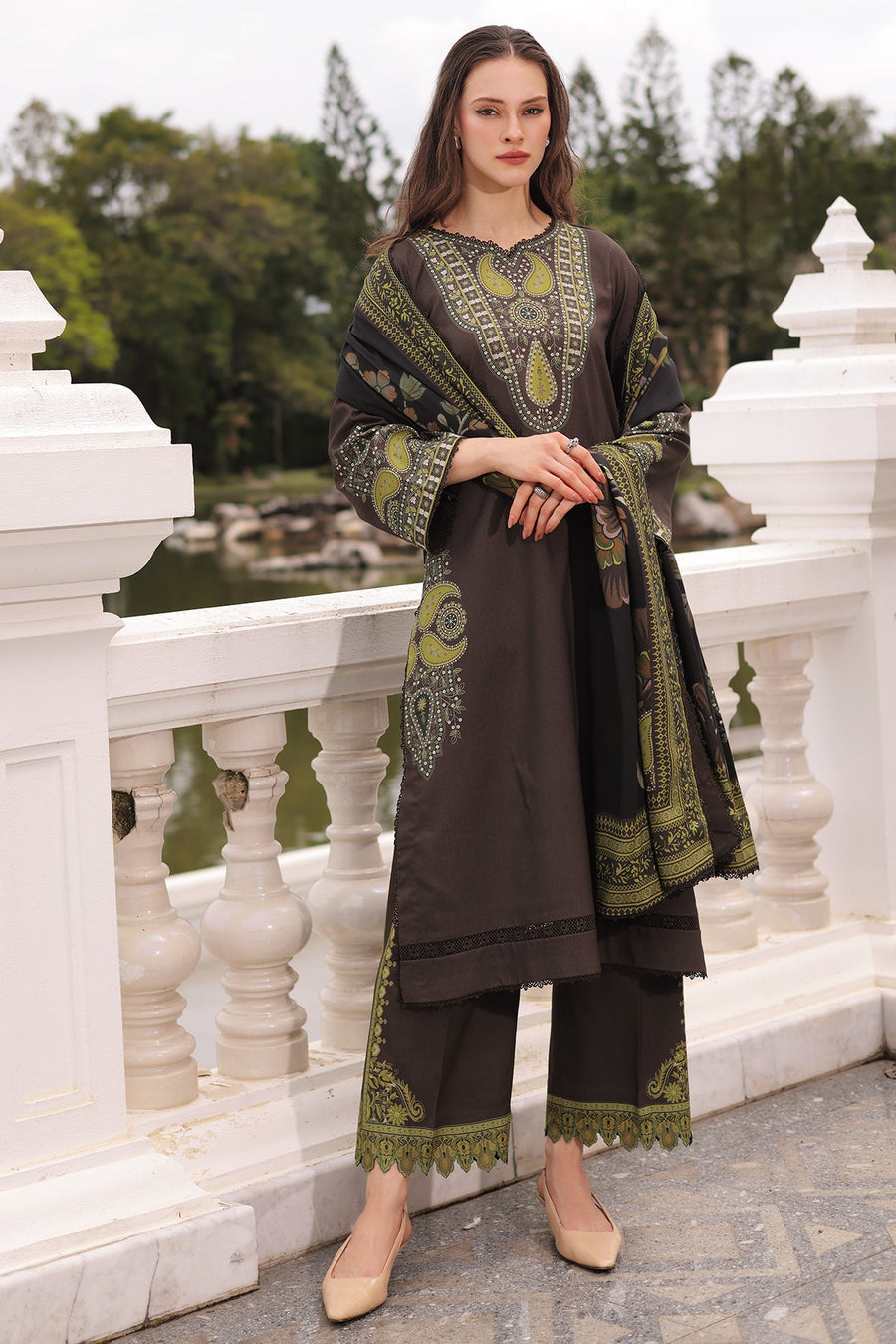 Charizma C-Print Vol-02 Printed Linen Unstitched 3Pc Suit CPW6-14
