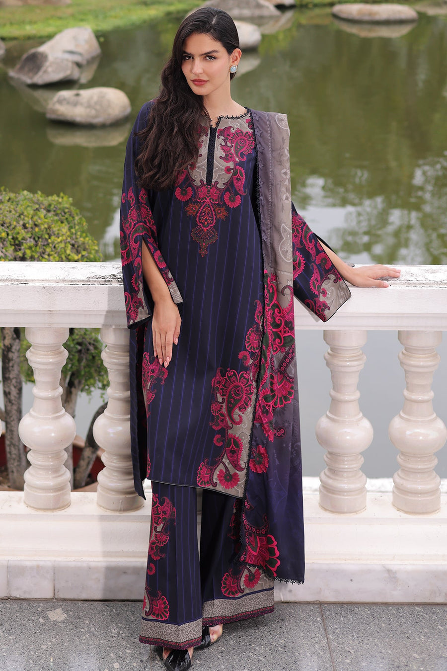 Charizma C-Print Vol-02 Printed Linen Unstitched 3Pc Suit CPW6-15