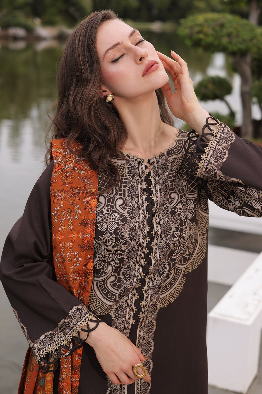 Charizma C-Print Vol-02 Printed Linen Unstitched 3Pc Suit CPW6-16