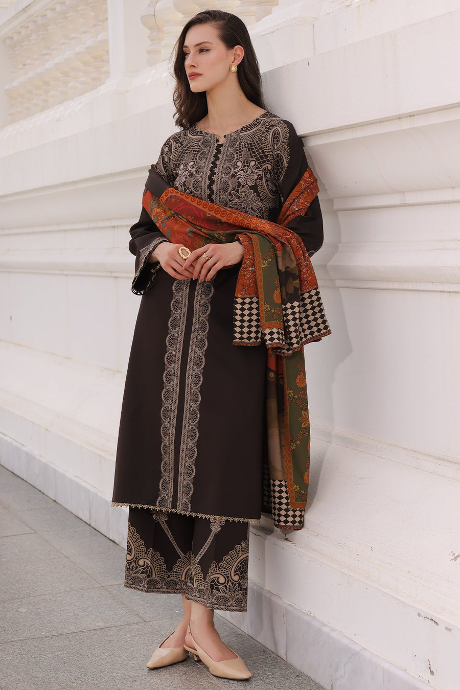 Charizma C-Print Vol-02 Printed Linen Unstitched 3Pc Suit CPW6-16
