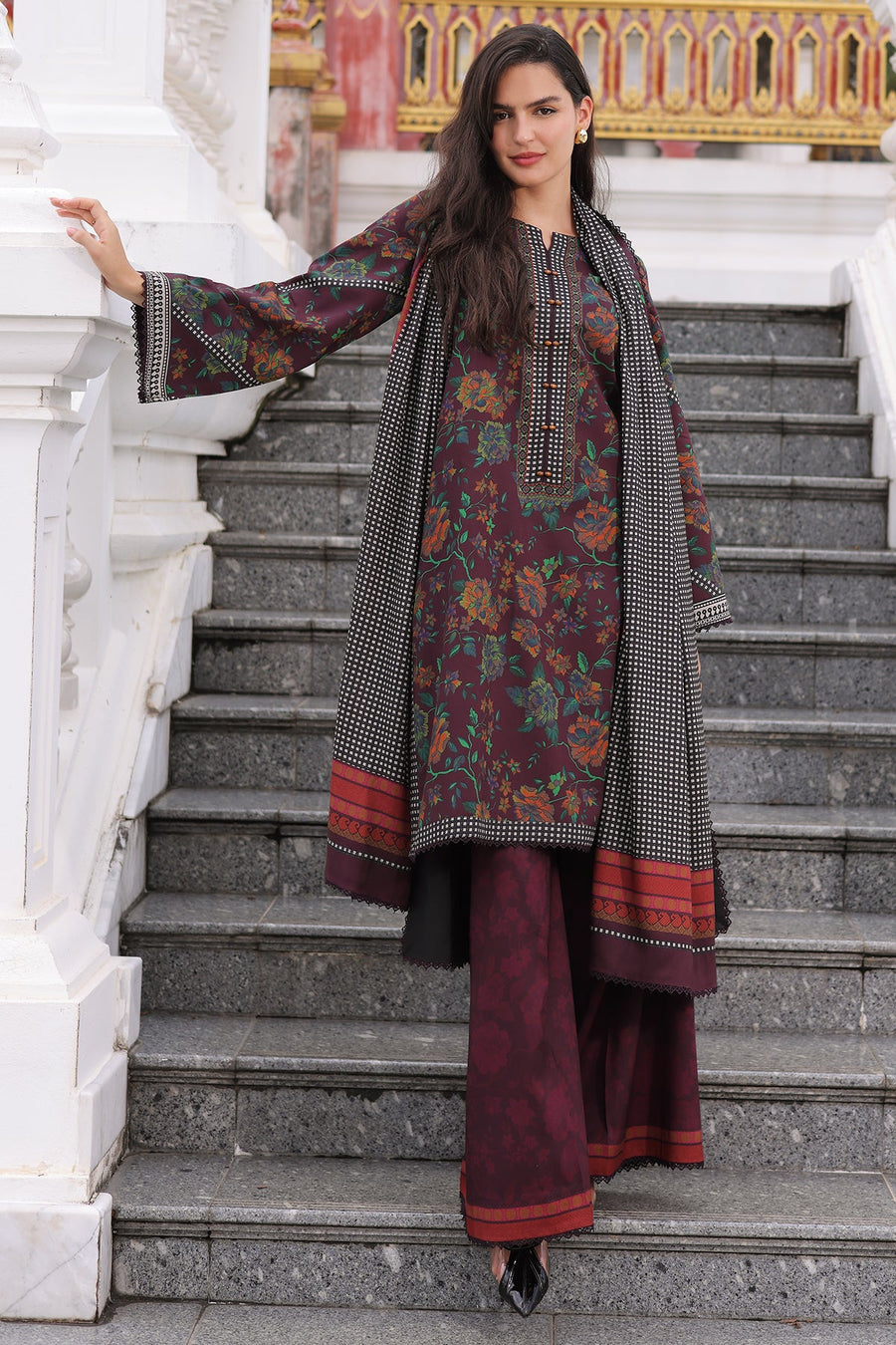 Charizma C-Print Vol-02 Printed Linen Unstitched 3Pc Suit CPW6-17