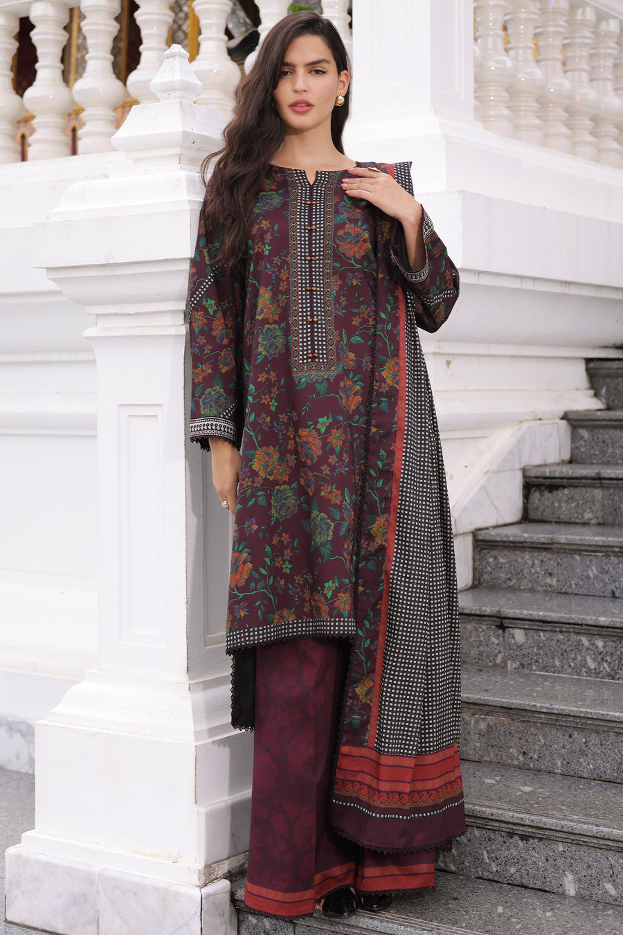 Charizma C-Print Vol-02 Printed Linen Unstitched 3Pc Suit CPW6-17