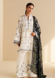 Coco by Zara Shahjahan Prints Unstitched Lawn 3Pc Suit CP-10A Luna