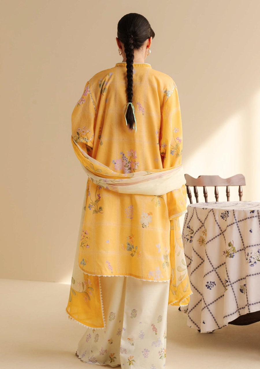 Coco by Zara Shahjahan Prints Unstitched Lawn 3Pc Suit CP-10B Luna