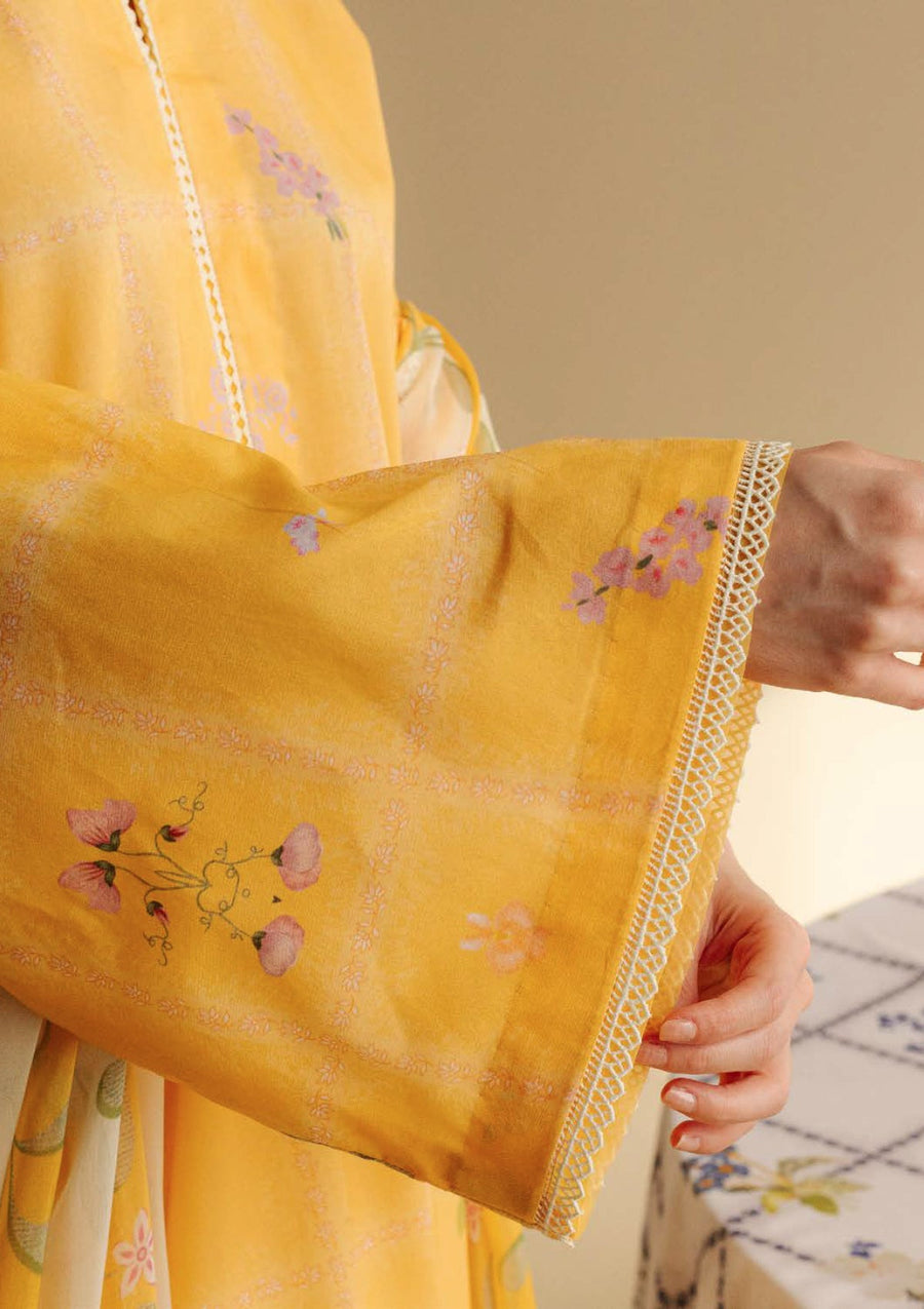Coco by Zara Shahjahan Prints Unstitched Lawn 3Pc Suit CP-10B Luna