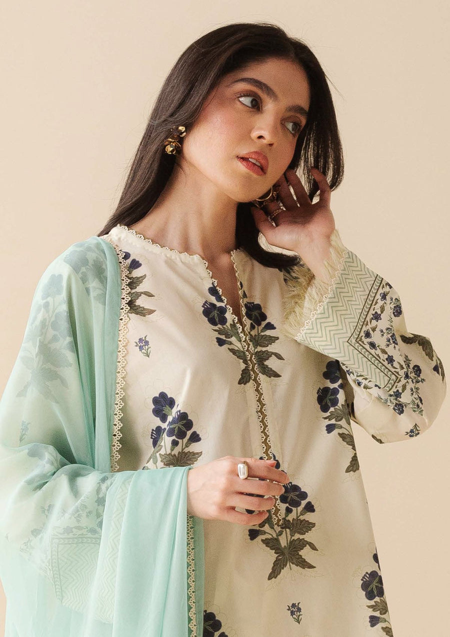 Coco by Zara Shahjahan Prints Unstitched Lawn 3Pc Suit CP-02B RAYA