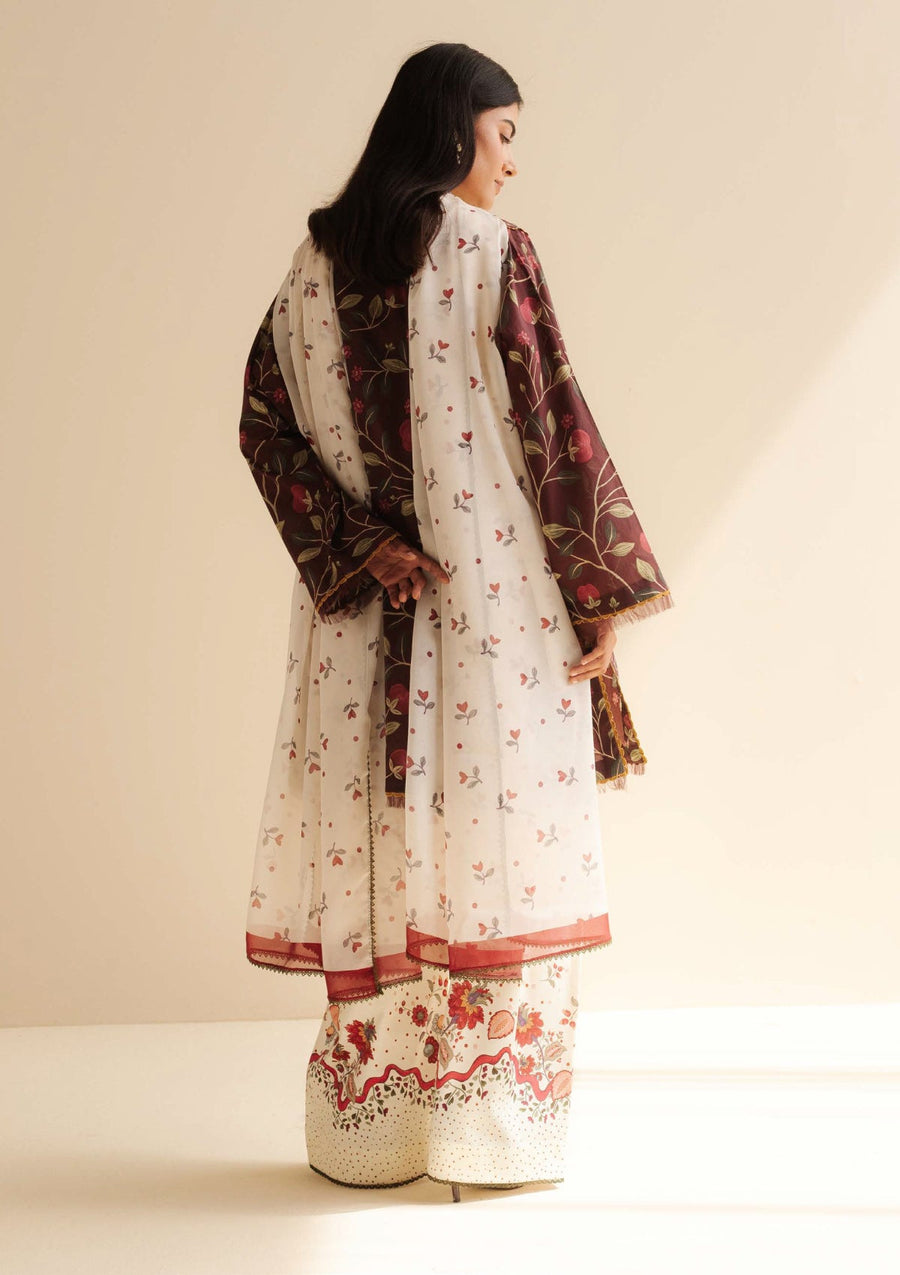 Coco by Zara Shahjahan Prints Unstitched Lawn 3Pc Suit CP-07A REY