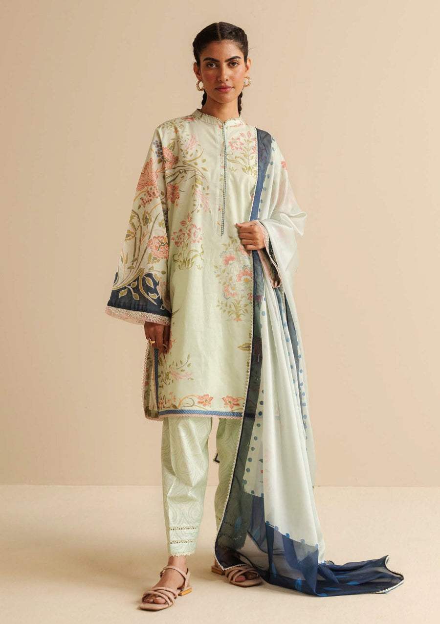 Coco by Zara Shahjahan Prints Unstitched Lawn 3Pc Suit CP-08A VARA