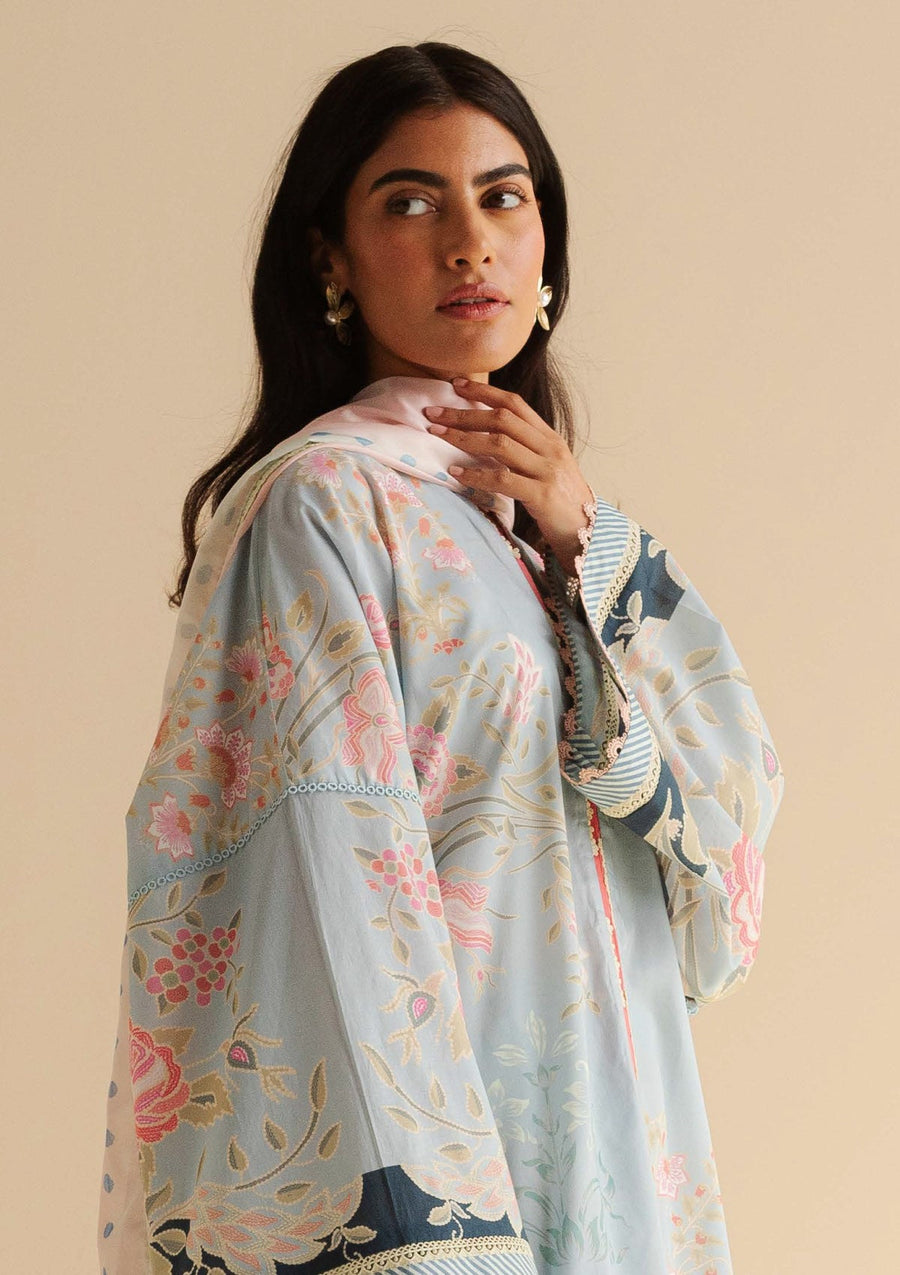 Coco by Zara Shahjahan Prints Unstitched Lawn 3Pc Suit CP-08B VARA