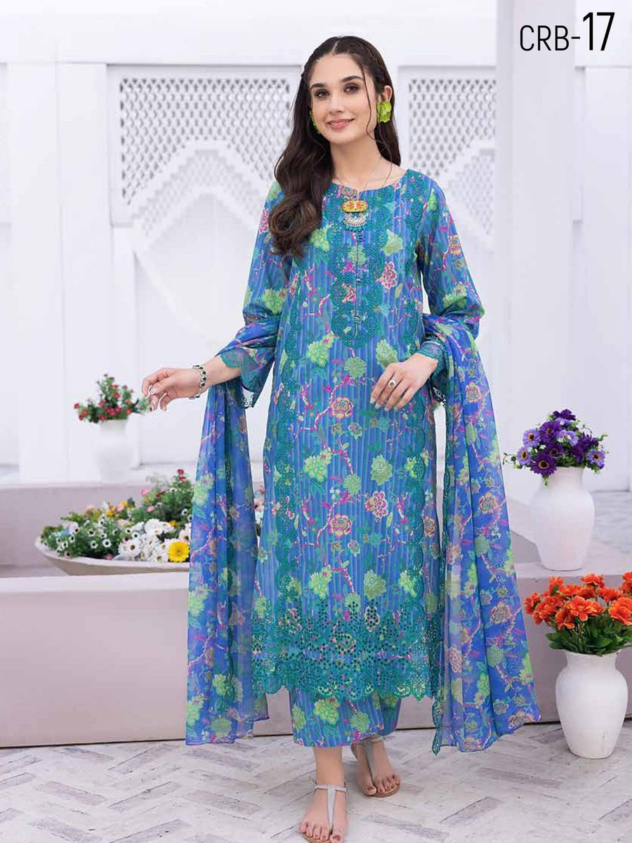 Charizma Rang-e-Bahar Vol-02 Embroidered Lawn Unstitched 3Pc Suit CRB-17
