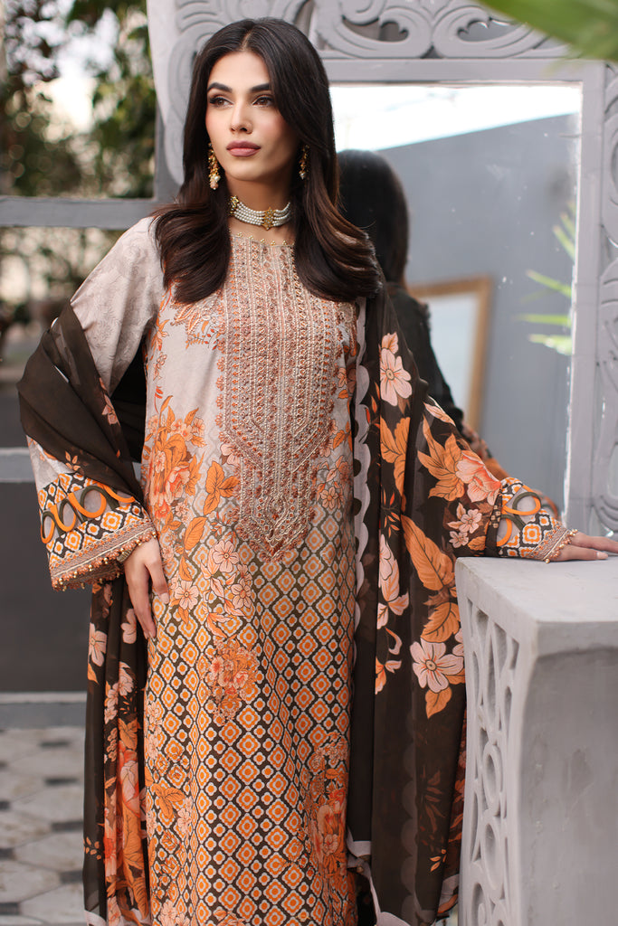 Charizma Rang-e-Bahar Embroidered Lawn Unstitched 3Pc Suit CRB4-01