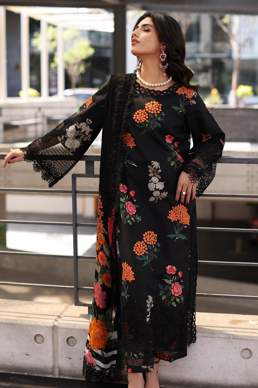 Charizma Rang-e-Bahar Embroidered Lawn Unstitched 3Pc Suit CRB4-13