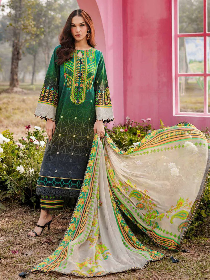 Charizma Rang-e-Bahar Embroidered Lawn Unstitched 3Pc Suit CRB6-01