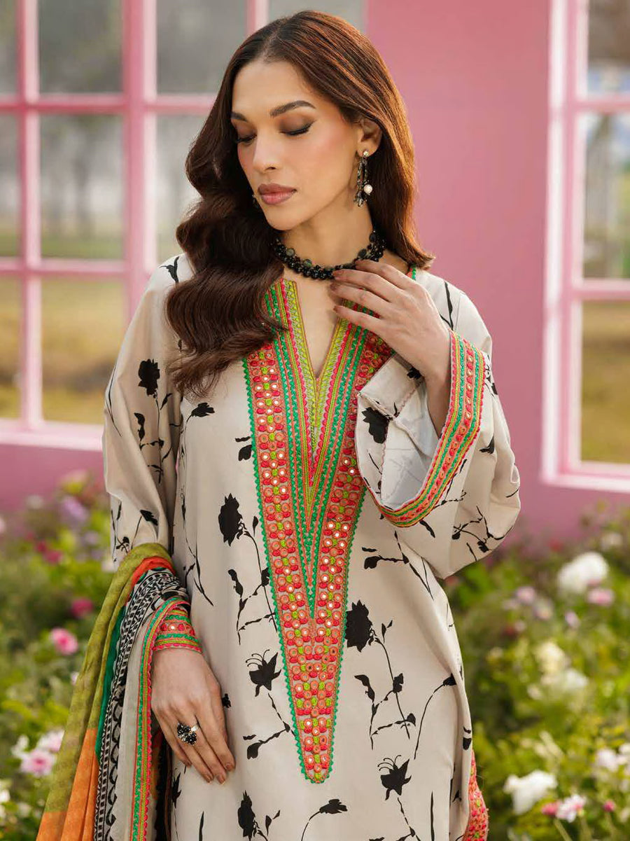 Charizma Rang-e-Bahar Embroidered Lawn Unstitched 3Pc Suit CRB6-02