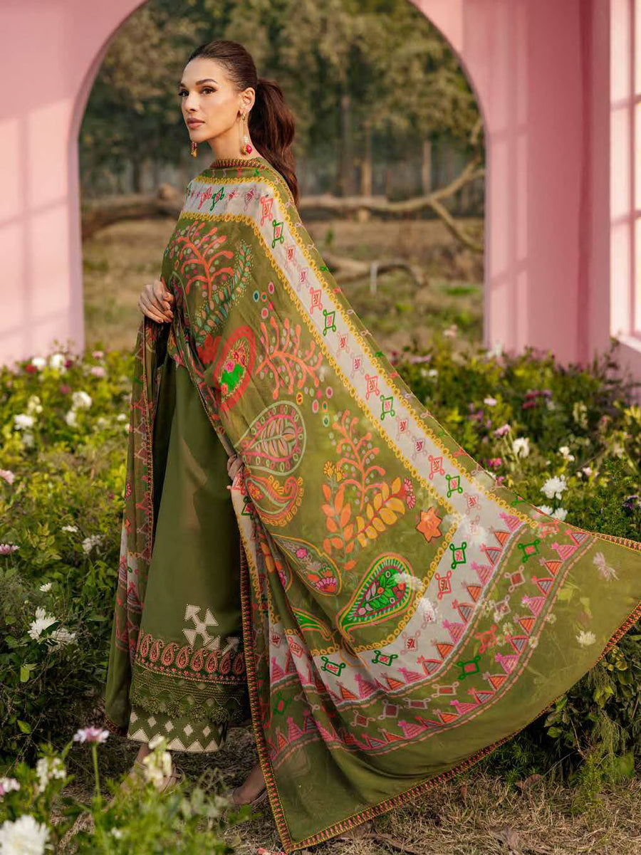 Charizma Rang-e-Bahar Embroidered Lawn Unstitched 3Pc Suit CRB6-04