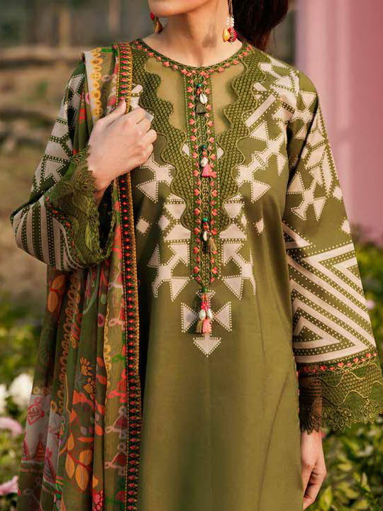 Charizma Rang-e-Bahar Embroidered Lawn Unstitched 3Pc Suit CRB6-04