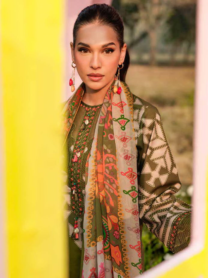 Charizma Rang-e-Bahar Embroidered Lawn Unstitched 3Pc Suit CRB6-04
