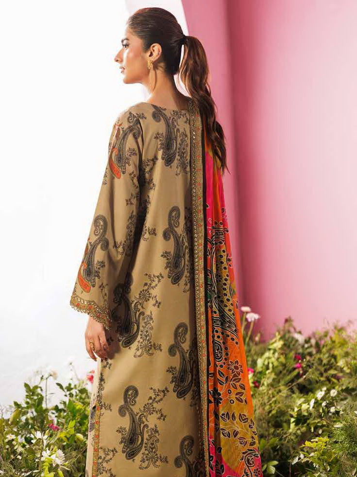 Charizma Rang-e-Bahar Embroidered Lawn Unstitched 3Pc Suit CRB6-07