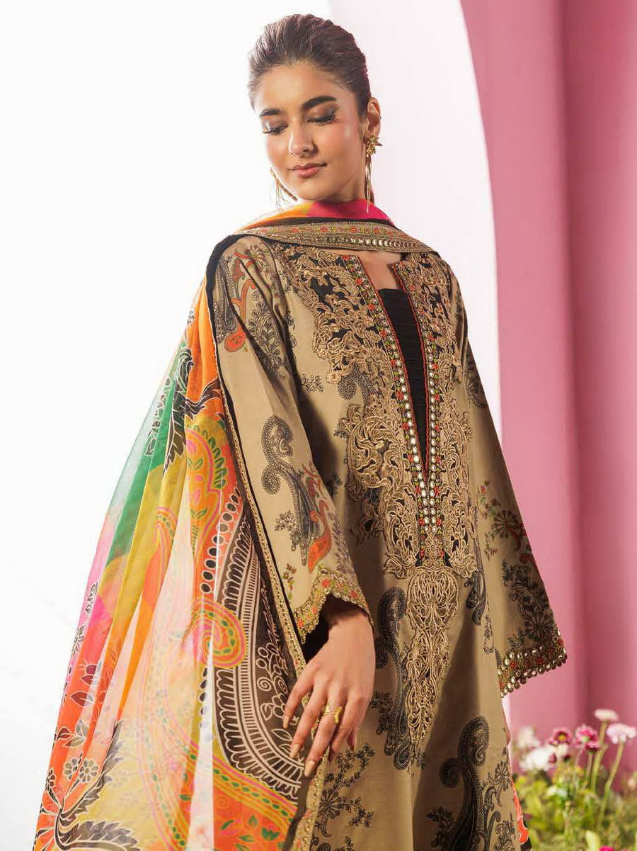 Charizma Rang-e-Bahar Embroidered Lawn Unstitched 3Pc Suit CRB6-07