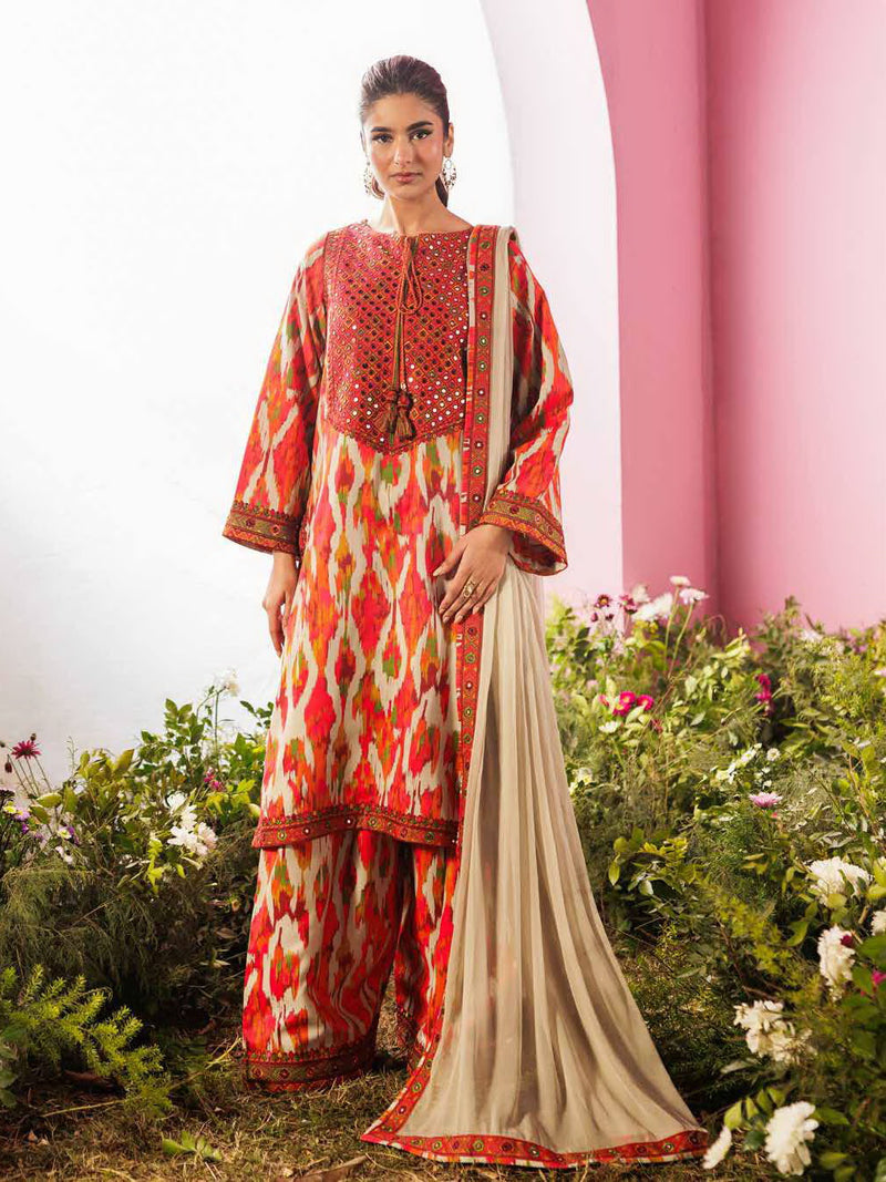 Charizma Rang-e-Bahar Embroidered Lawn Unstitched 3Pc Suit CRB6-08