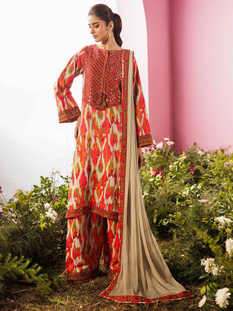 Charizma Rang-e-Bahar Embroidered Lawn Unstitched 3Pc Suit CRB6-08