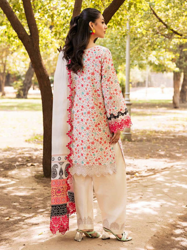 Charizma Range Embroidered Lawn Unstitched 3Pc Suit CRN4-04