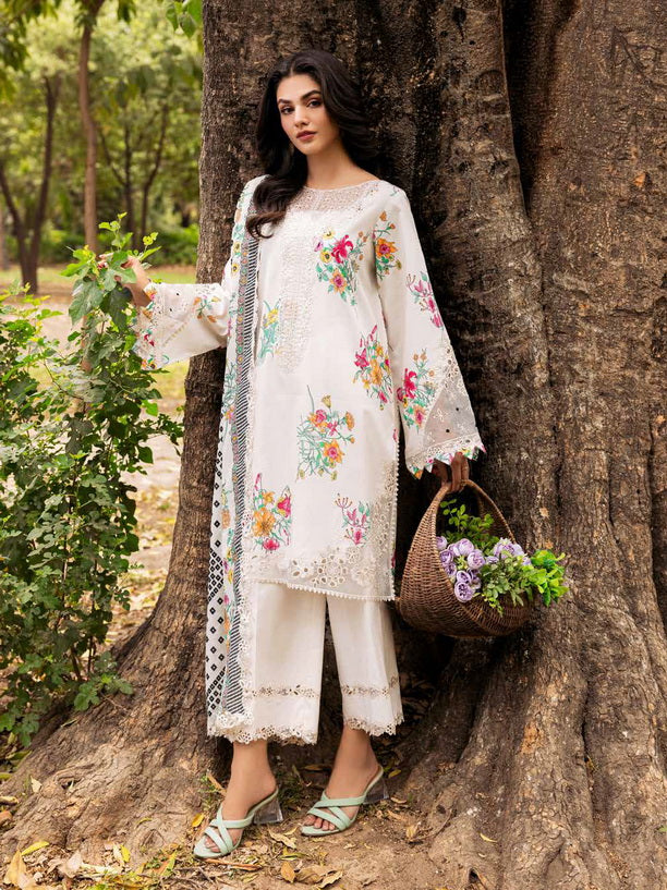 Charizma Range Embroidered Lawn Unstitched 3Pc Suit CRN4-06