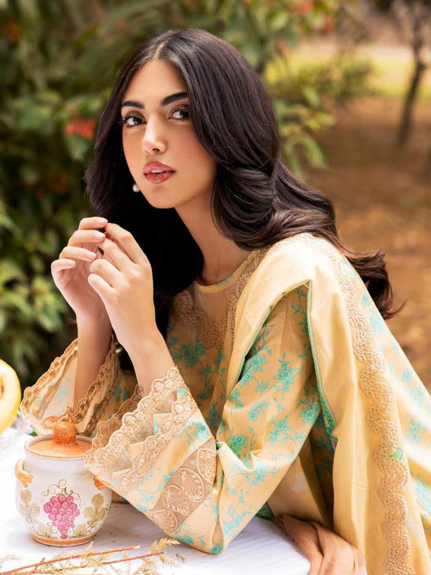 Charizma Range Embroidered Lawn Unstitched 3Pc Suit CRN4-09