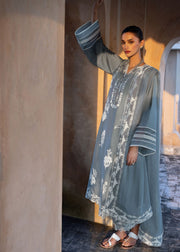 Crimson Mitti Winter Pret Embroidered Raw Silk 3Pc Suit CRWP-06 Shabo