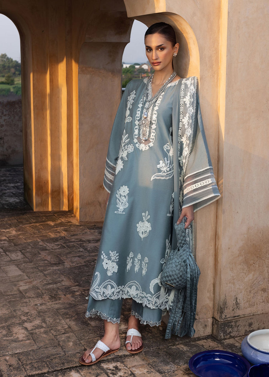 Crimson Mitti Winter Pret Embroidered Raw Silk 3Pc Suit CRWP-06 Shabo