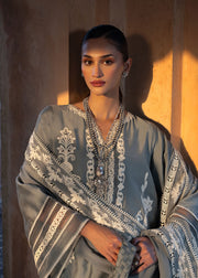 Crimson Mitti Winter Pret Embroidered Raw Silk 3Pc Suit CRWP-06 Shabo